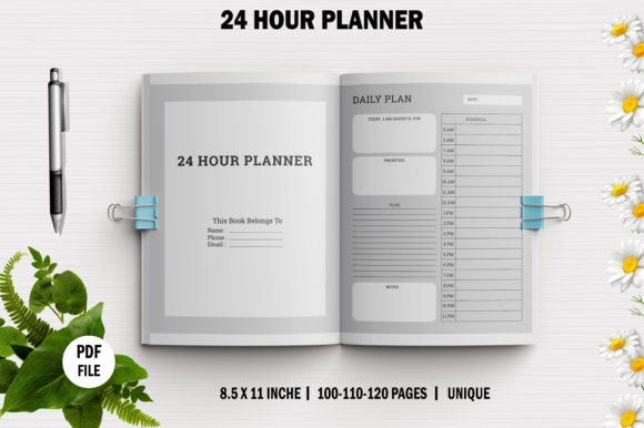 24 Hour Planner for KDP Interiors