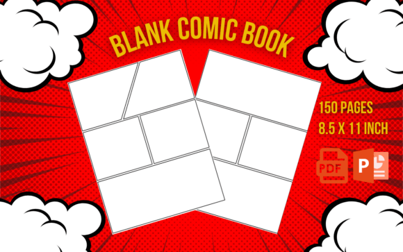 Blank Comic Book 8.5x11- KDP Interiors: A Creative and Versatile Tool
