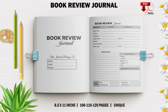 Book Review Journal for KDP Interiors