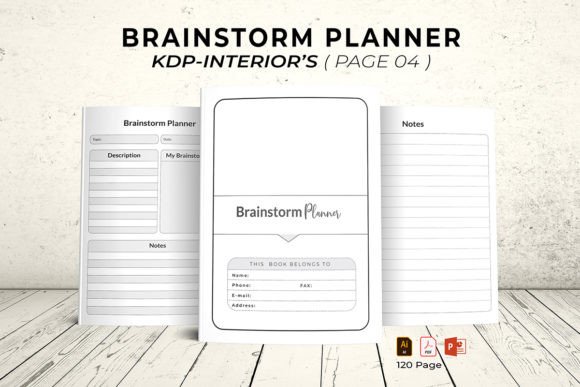 Brain Storm Planner 2022: KDP Interior Ready