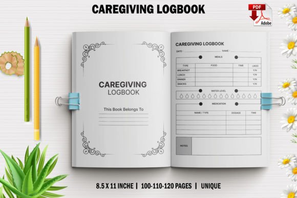 Caregiving Logbook for KDP Interiors