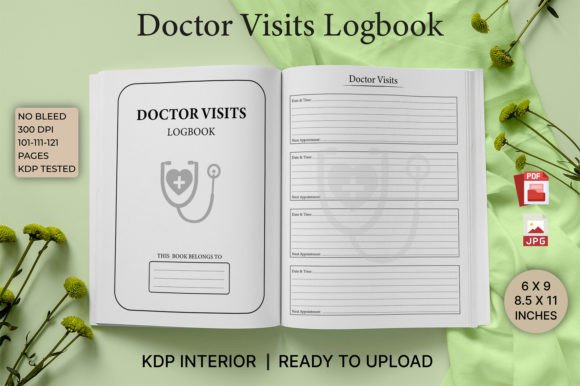 Doctor Visits Logbook for KDP Interiors