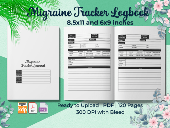 Effortless Migraine Management with the Migraine Tracker Logbook KDP Interiors