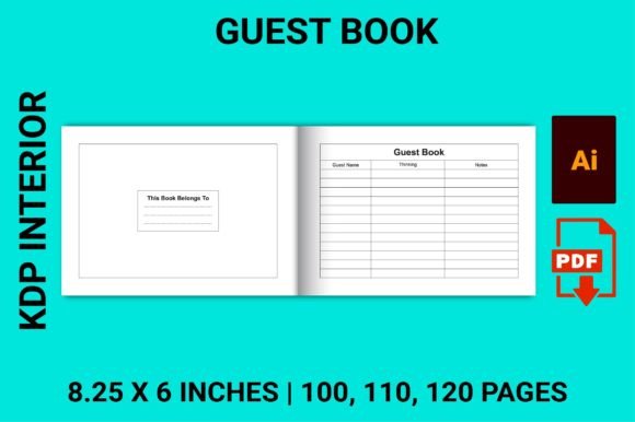 Guest Book - Kdp Interiors: A Versatile Tool for Your Amazon KDP Publishing Needs