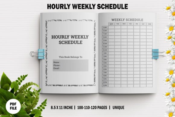 Maximizing Productivity with the Hourly Weekly Planner for KDP Interiors
