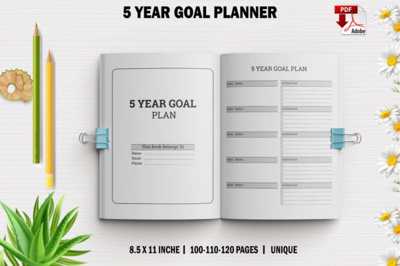 Unlocking Your Future: The 5 Year Goal Planner for KDP Interiors