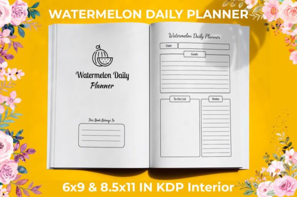 Watermelon Daily Planner KDP Interiors: A Comprehensive Tool for Organized Productivity