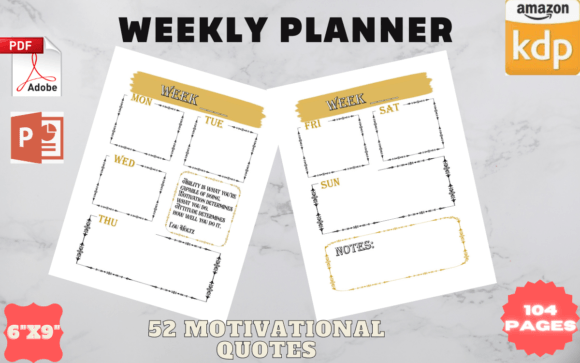 Weekly Planner - KDP Interiors: A Comprehensive Tool for Organized Success